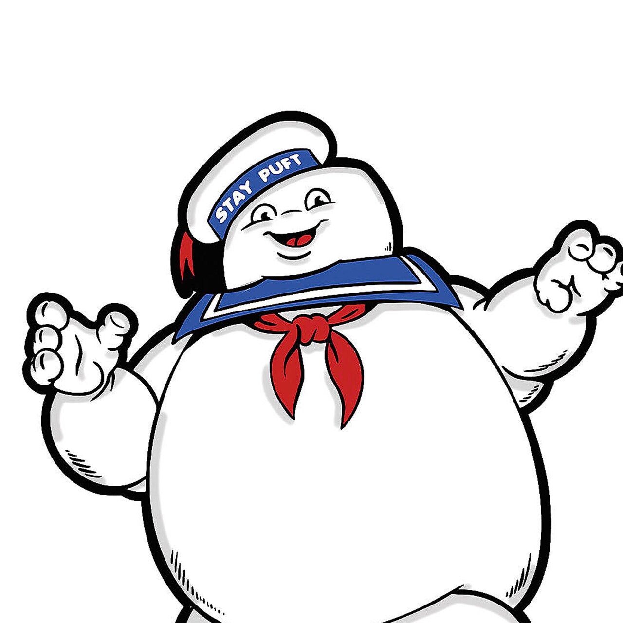 Ghostbusters Stay Puft Marshmallow Man Full-Color Enamel Pin, 2 1/4"